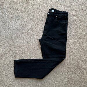 Levi 505 Jeans Mens 40x34 Vtg Regular Straight Fit Black High Rise Pockets